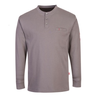 Portwest FR32 - FR Anti-Static Henley Long Sleeve T-Shirt 237g